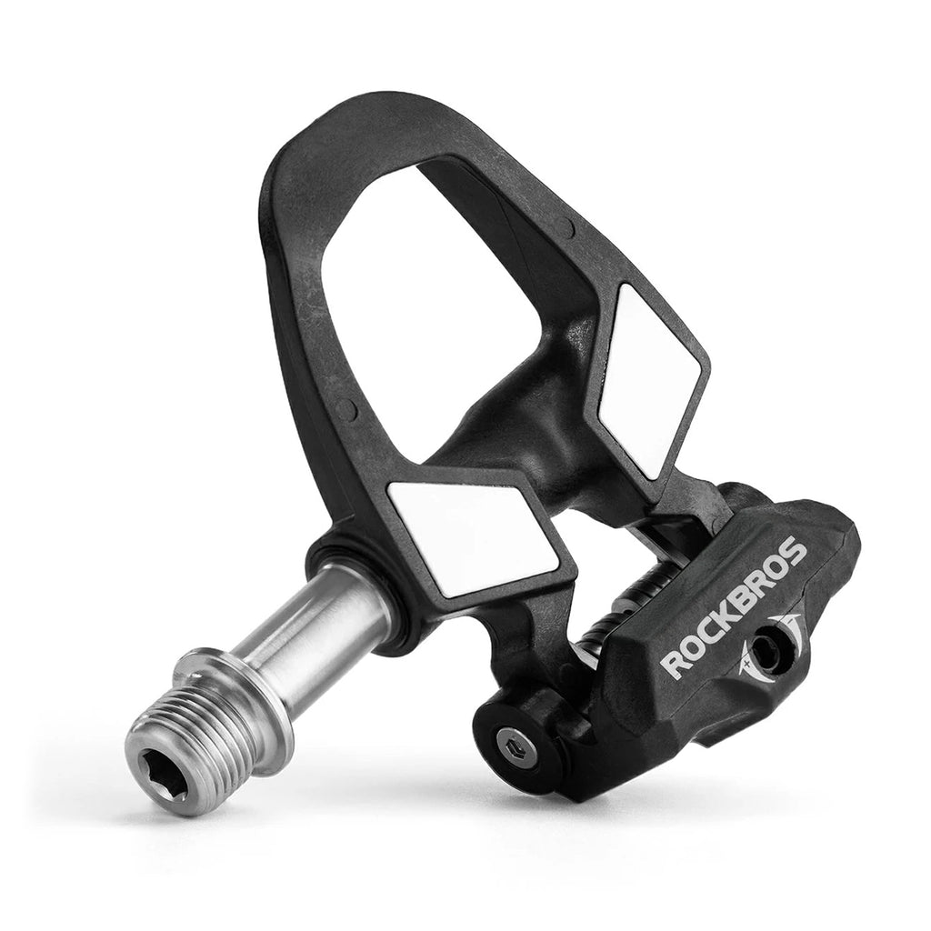 Rockbros RD9 SPD anglies pluošto ir titano lydinių pedalų - juodi -- Bicycle Cleats