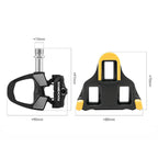 Rockbros RD9 SPD anglies pluošto ir titano lydinių pedalų - juodi -- Bicycle Cleats