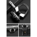 Rockbros RD9 SPD anglies pluošto ir titano lydinių pedalų - juodi -- Bicycle Cleats