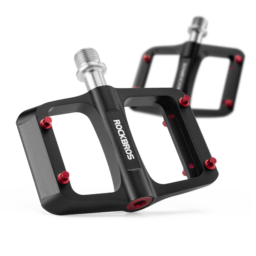 Rockbros BP2603 Platforminiai Dviračio Pedalai su Titano Ašimi ir Magnio Lydinių Guoliais - Juodi -- Cycling Accessories