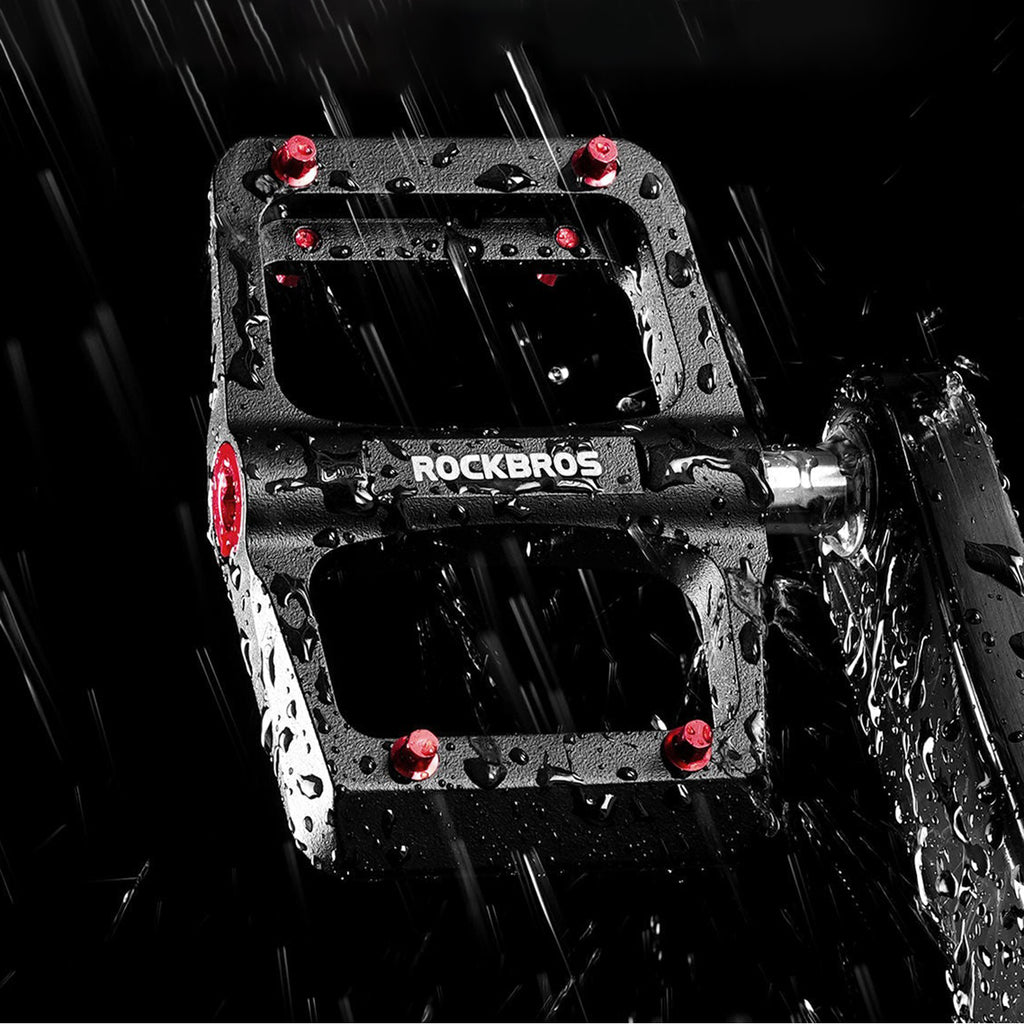 Rockbros BP2603 Platforminiai Dviračio Pedalai su Titano Ašimi ir Magnio Lydinių Guoliais - Juodi -- Cycling Accessories
