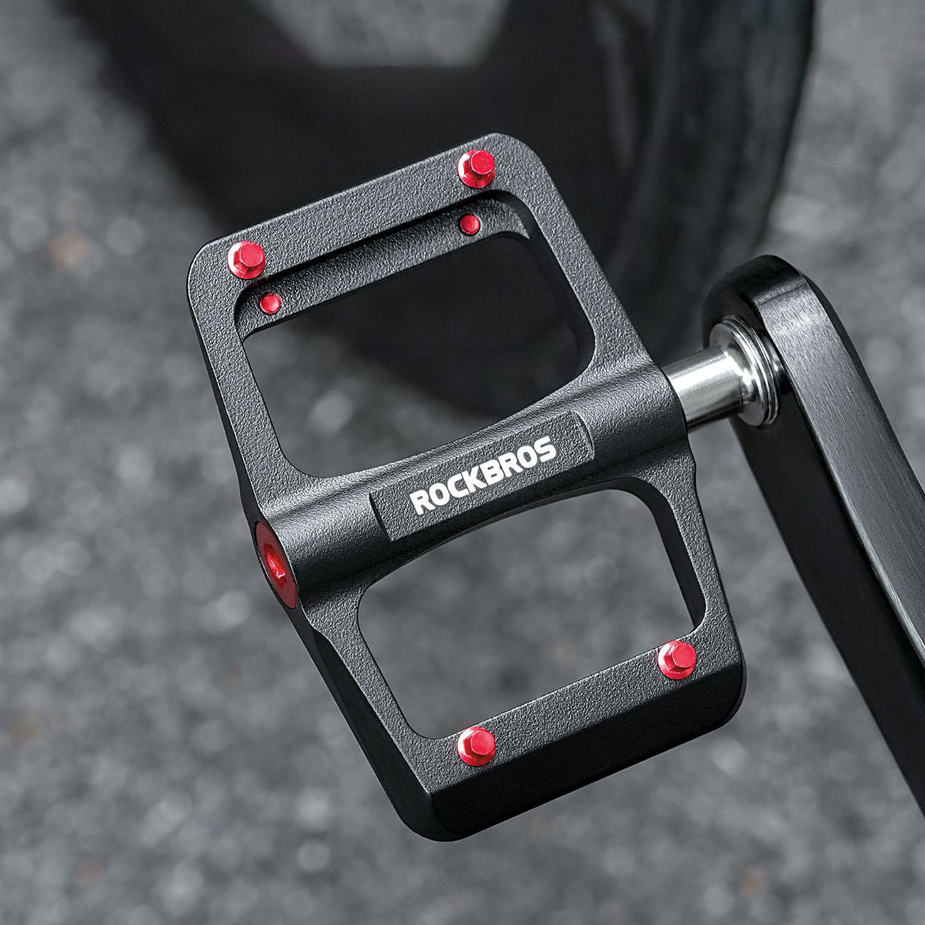 Rockbros BP2603 Platforminiai Dviračio Pedalai su Titano Ašimi ir Magnio Lydinių Guoliais - Juodi -- Cycling Accessories