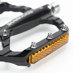 Rockbros C700 Atšvaitos Aliumininiai Platforminiai Dviračio Pedalai - Juodi -- Cycling Accessories