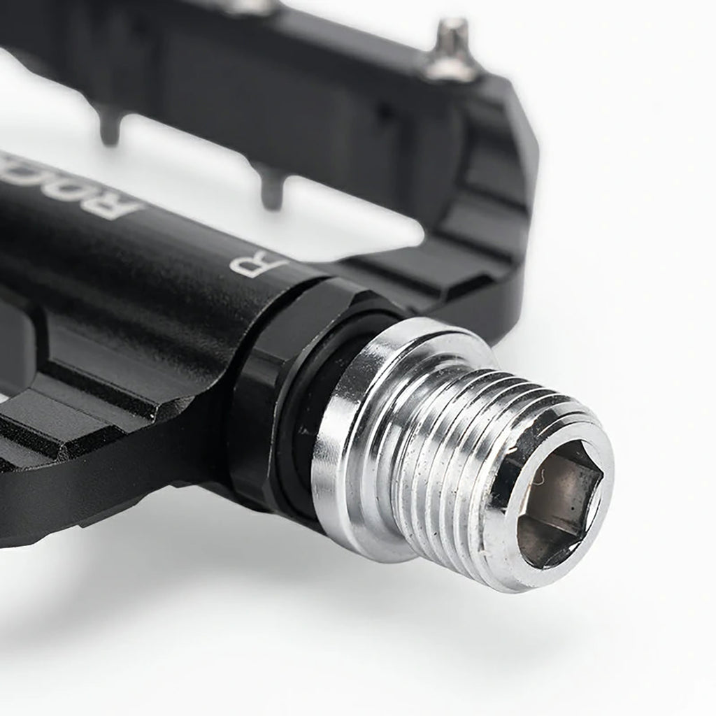 Rockbros C700 Atšvaitos Aliumininiai Platforminiai Dviračio Pedalai - Juodi -- Cycling Accessories