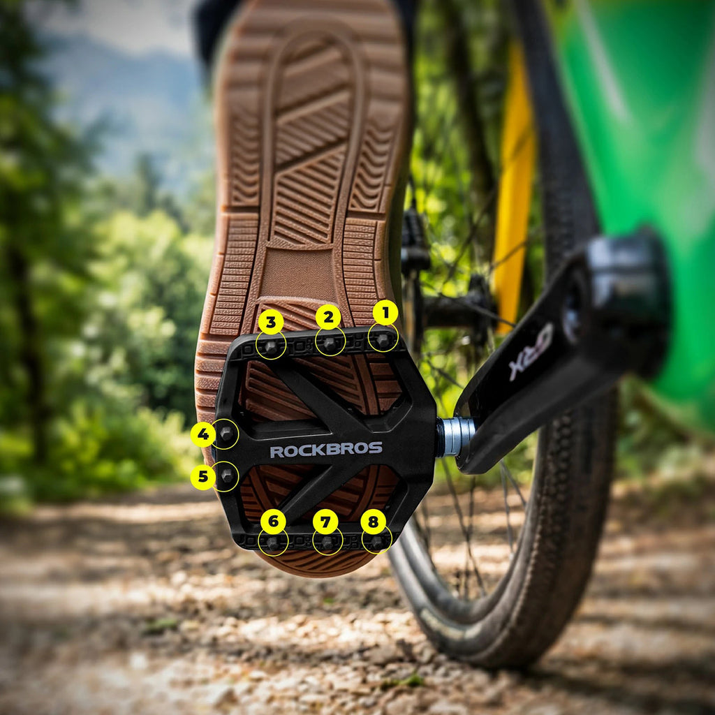 Rockbros BP2602 Nailoniniai Dviračio Pedalai - Juodi -- Cycling Accessories