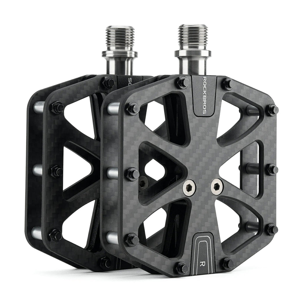 Rockbros C525 Anglies Plaušų Platforminiai Dviračio Pedalai - Juodi -- Cycling Accessories