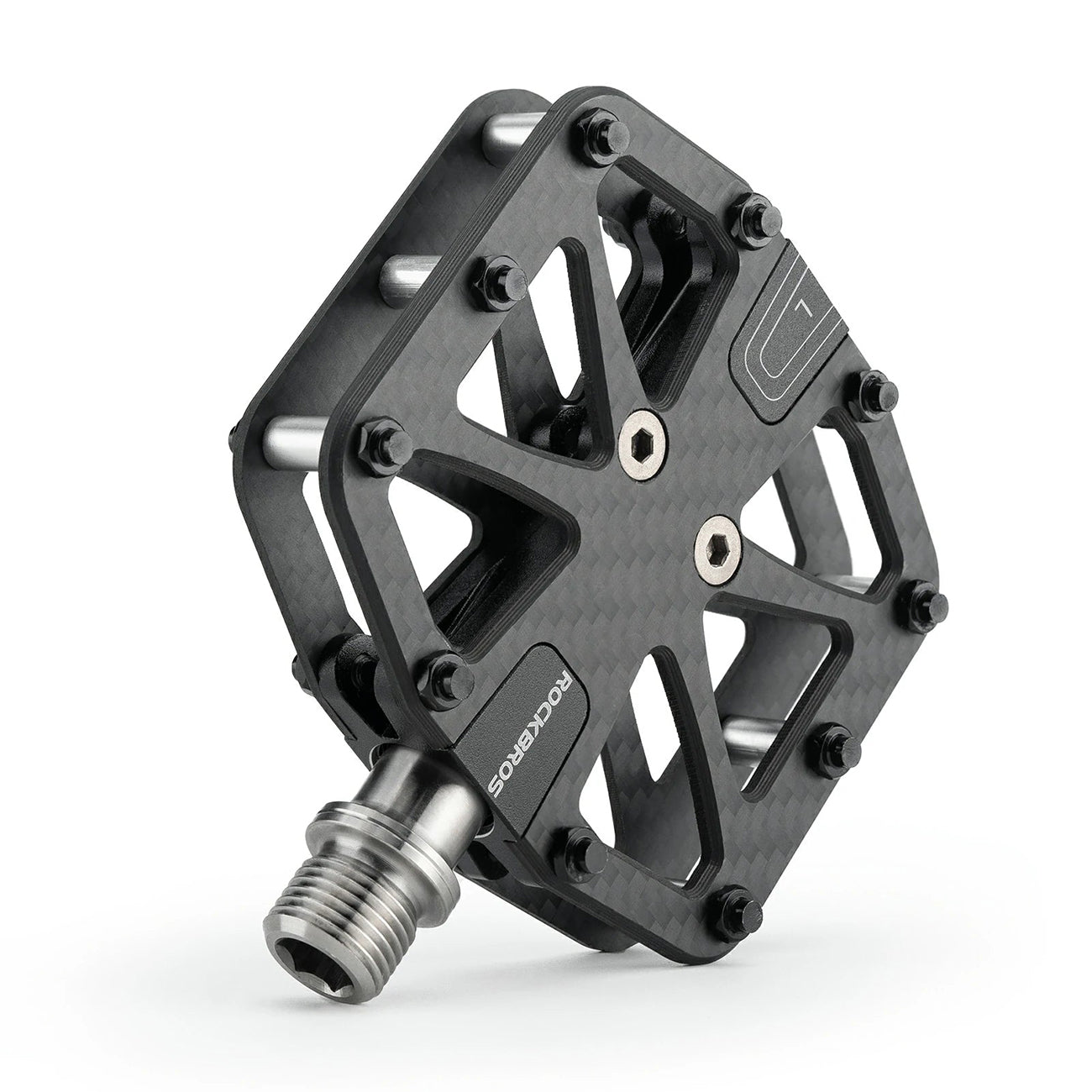 Rockbros C525 Anglies Plaušų Platforminiai Dviračio Pedalai - Juodi -- Cycling Accessories