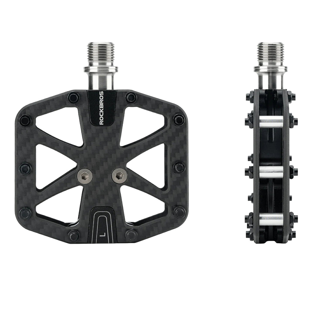 Rockbros C525 Anglies Plaušų Platforminiai Dviračio Pedalai - Juodi -- Cycling Accessories