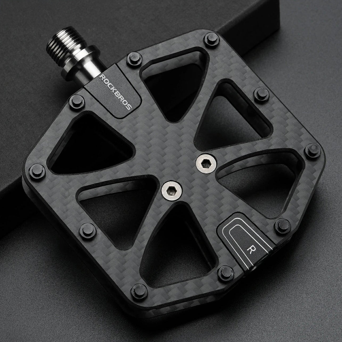 Rockbros C525 Anglies Plaušų Platforminiai Dviračio Pedalai - Juodi -- Cycling Accessories