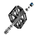 Rockbros C525 Anglies Plaušų Platforminiai Dviračio Pedalai - Juodi -- Cycling Accessories