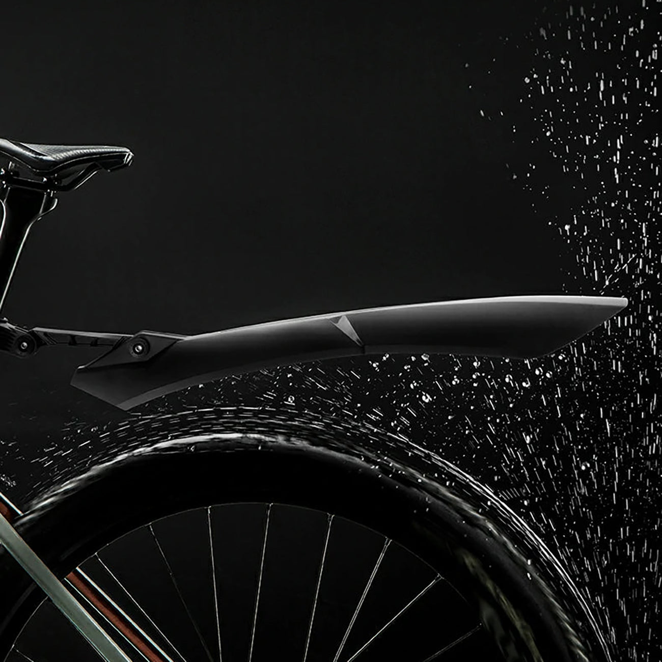 Rockbros FK-870 dviračio blendžiai su greito atpalaidavimo sistema, reguliuojami - juoda -- Bicycle Fenders