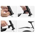 Rockbros FK-880 priekinės ir galinės dviračio blendžiai 24" dviračiams - juoda -- Bicycle Fenders