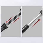 ROCKBROS TM-1701P 80 PSI Mini dviračio pompa Presta ir Schrader vožtuvams - juoda -- Bicycle Pumps