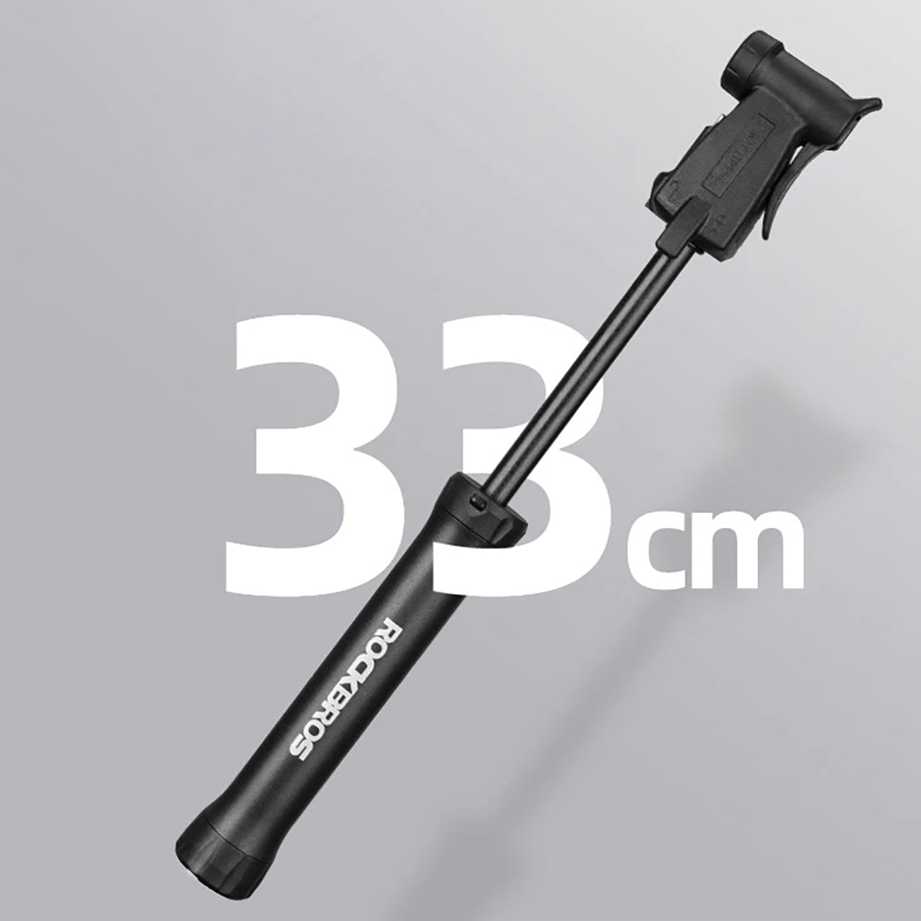 ROCKBROS TM-1701P 80 PSI Mini dviračio pompa Presta ir Schrader vožtuvams - juoda -- Bicycle Pumps