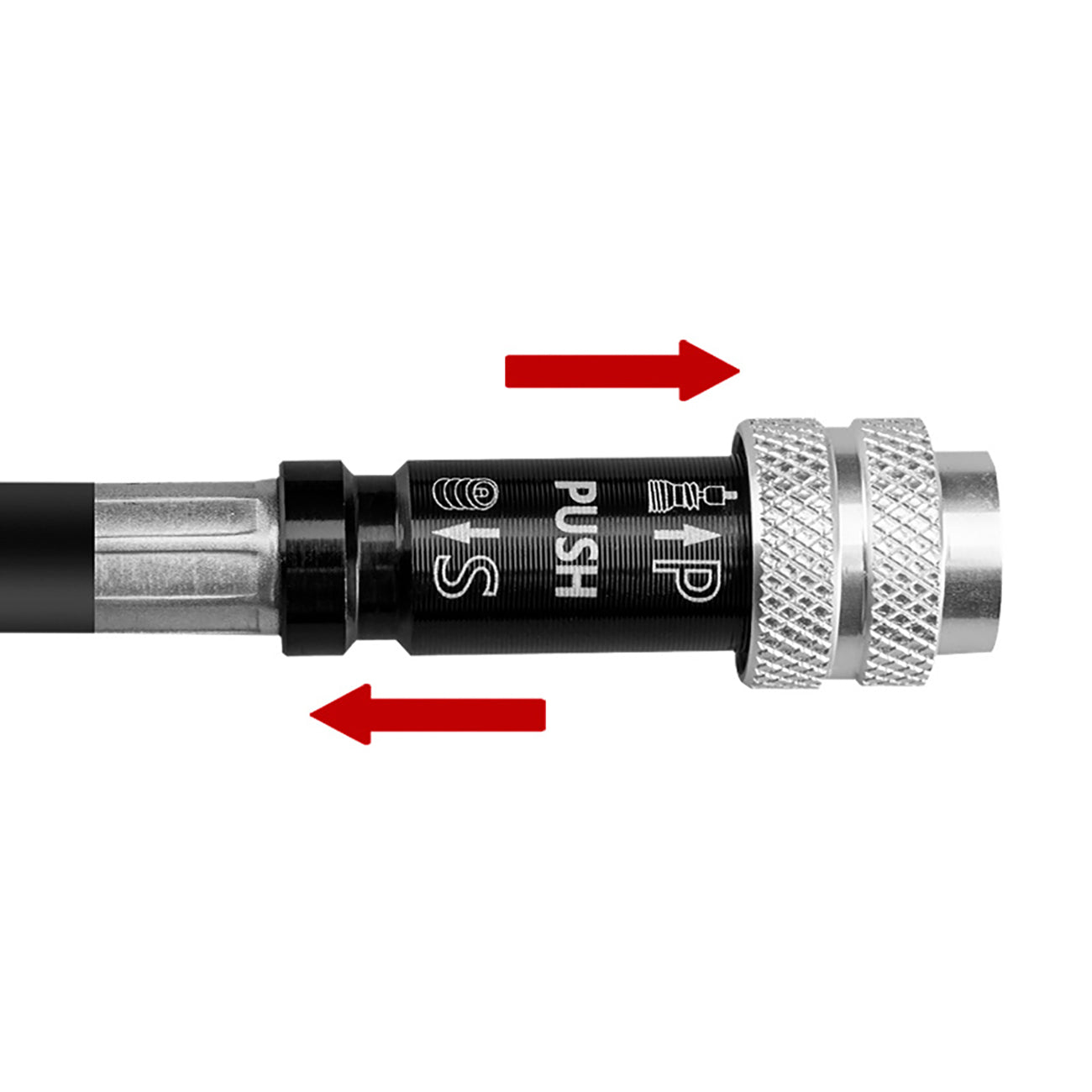 Rockbros SMART-B 150 PSI Mini dviračio pompa Presta ir Schrader vožtuvams - juoda -- Bicycle Pumps