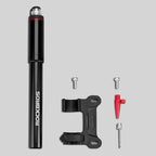 Rockbros SMART-B 150 PSI Mini dviračio pompa Presta ir Schrader vožtuvams - juoda -- Bicycle Pumps