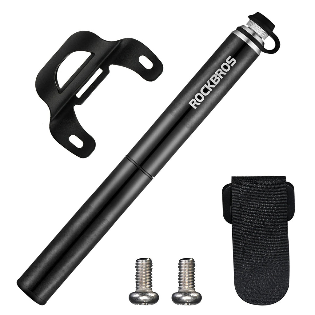 Rockbros JG-PB-004 lengva dviračio pompa su slėgio matuokliu - juoda -- Bicycle Pumps