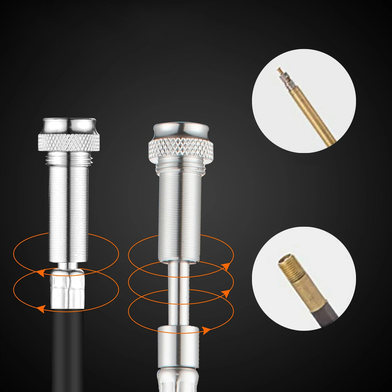 Rockbros JG-PB-004 lengva dviračio pompa su slėgio matuokliu - juoda -- Bicycle Pumps