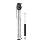 Rockbros HQ-67A-L03 dviračio pompa su slėgio matuokliu - sidabrinė -- Bicycle Pumps