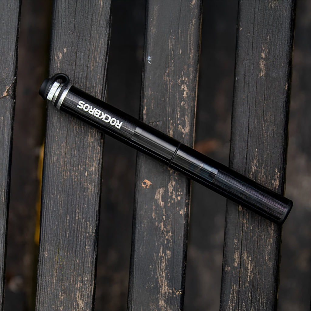 Rockbros HQ-67A-L03 BK dviračio pompa su slėgio matuokliu - juoda -- Bicycle Pumps