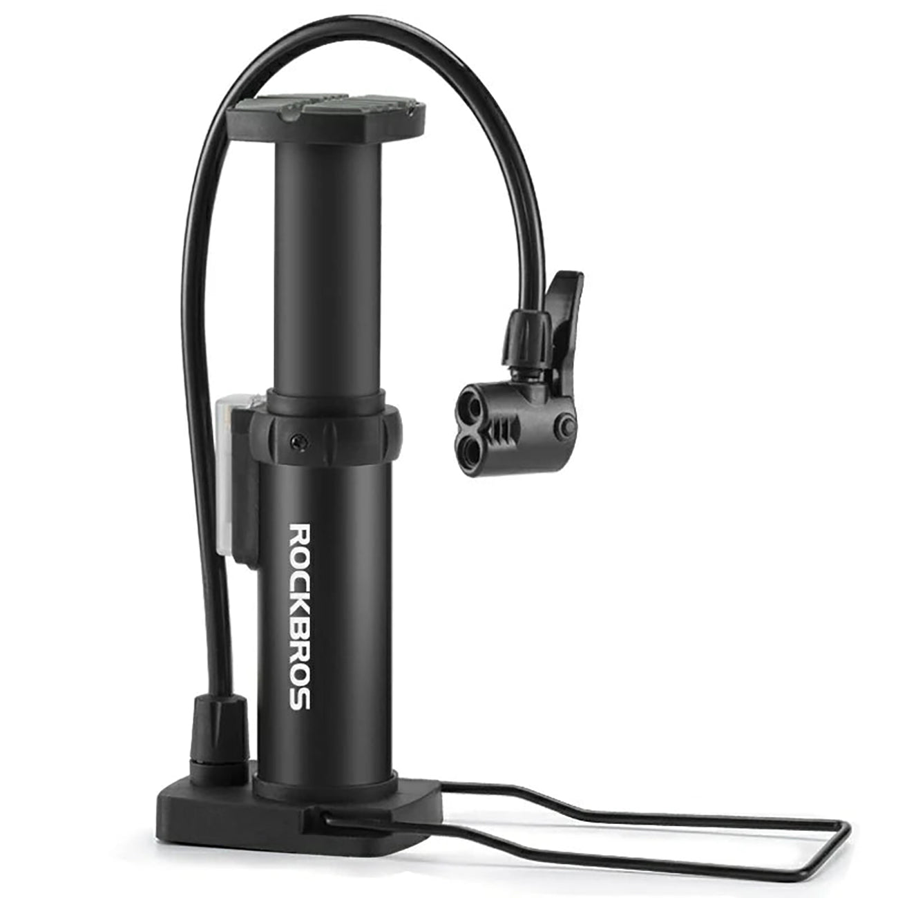 Rockbros 4522L ultra lengva pėdos dviračio pompa - juoda -- Bicycle Pumps