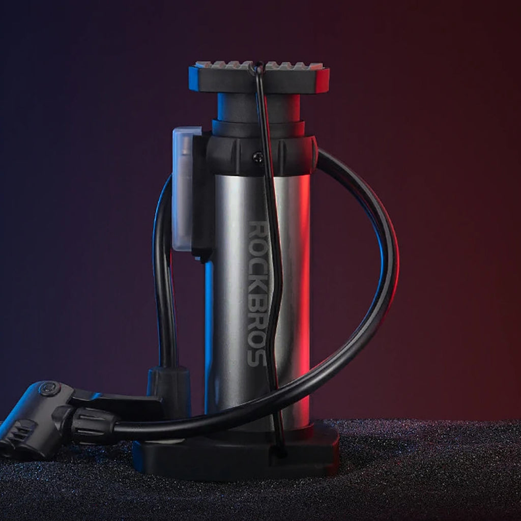 Rockbros 4522L ultra lengva pėdos dviračio pompa - juoda -- Bicycle Pumps
