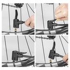 Rockbros 4522L ultra lengva pėdos dviračio pompa - juoda -- Bicycle Pumps