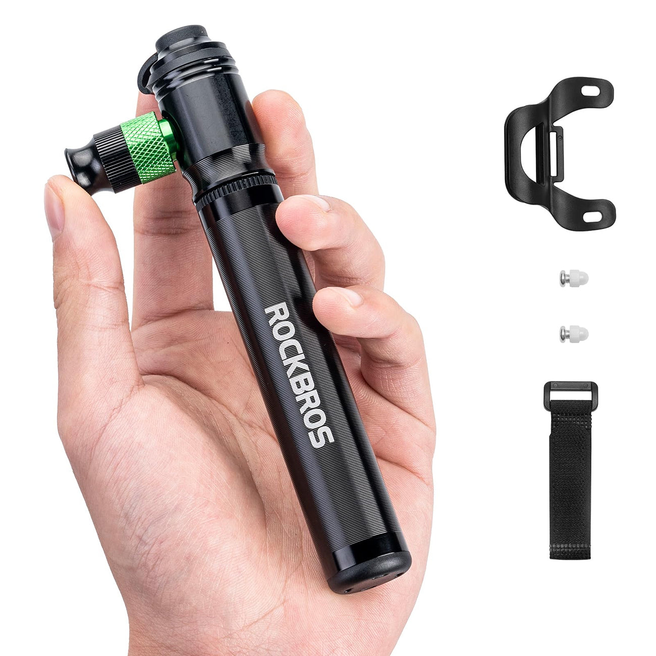 Rockbros HQ-75D-CO2 rankinis/aliuminio CO2 pompa - juoda -- Bicycle Pumps