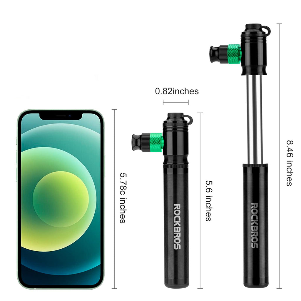 Rockbros HQ-75D-CO2 rankinis/aliuminio CO2 pompa - juoda -- Bicycle Pumps