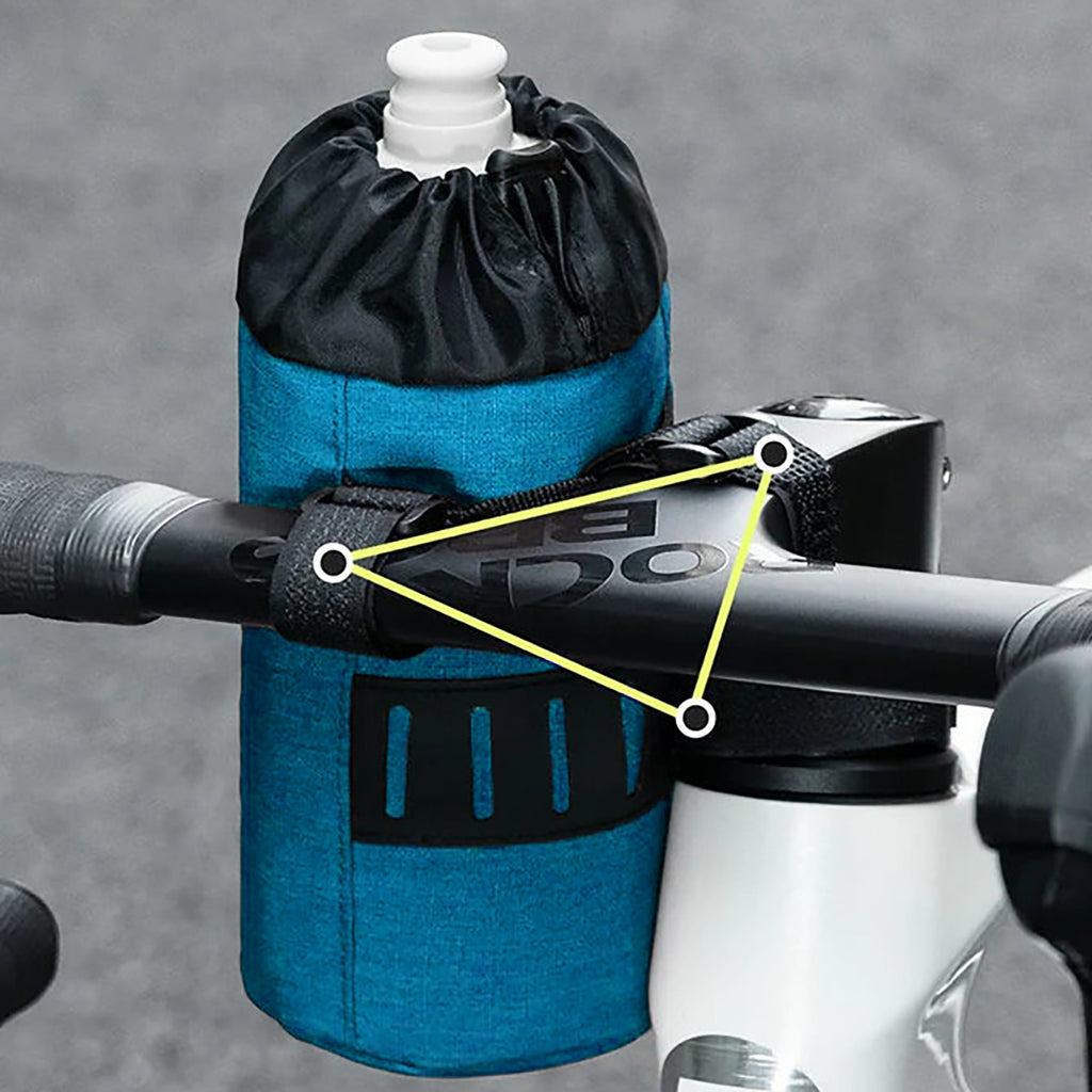 Rockbros G004 Flash Journey 1L vandens butelio krepšys - Mėlynas -- Bicycle Bags