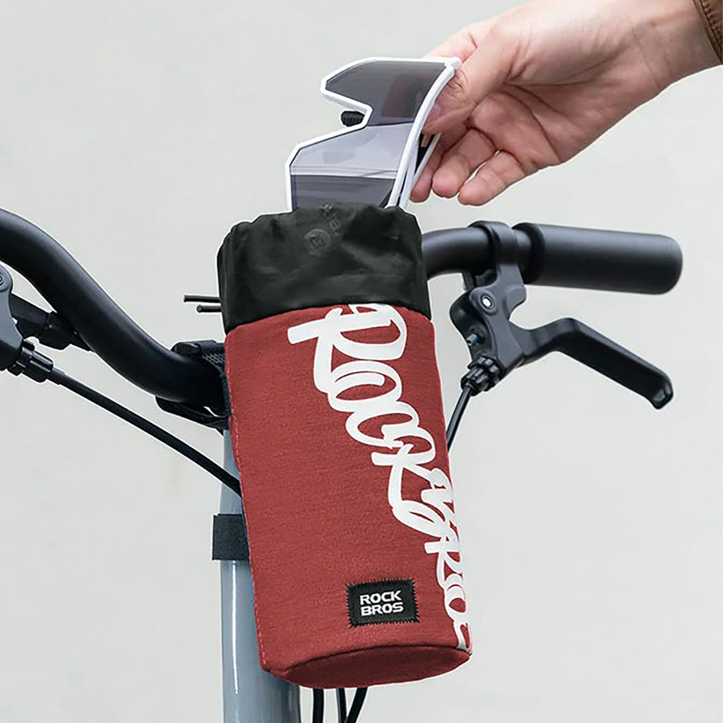 Rockbros G004 Flash Journey 1L Vandens butelio krepšys - Raudonas -- Bicycle Bags