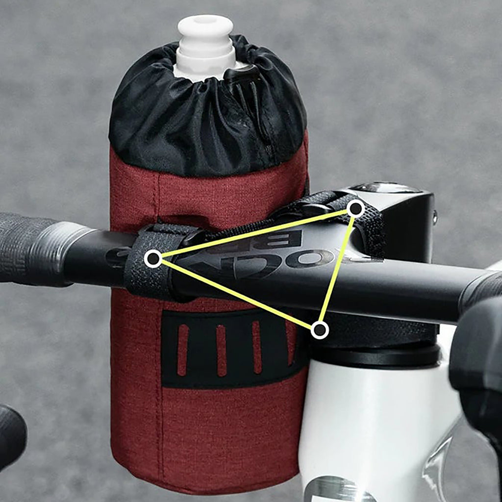 Rockbros G004 Flash Journey 1L Vandens butelio krepšys - Raudonas -- Bicycle Bags