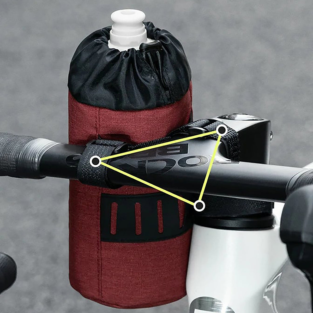 Rockbros G004 Flash Journey 1L Vandens butelio krepšys - Raudonas -- Bicycle Bags