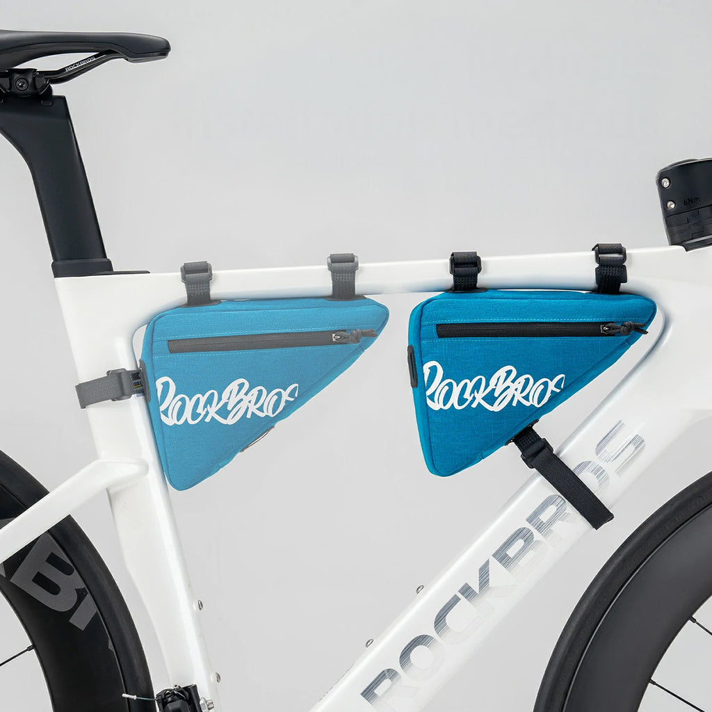 Rockbros G001 Flash Journey trikampio rėmo dviračio krepšys 0.8 l - Mėlynas -- Bicycle Bags