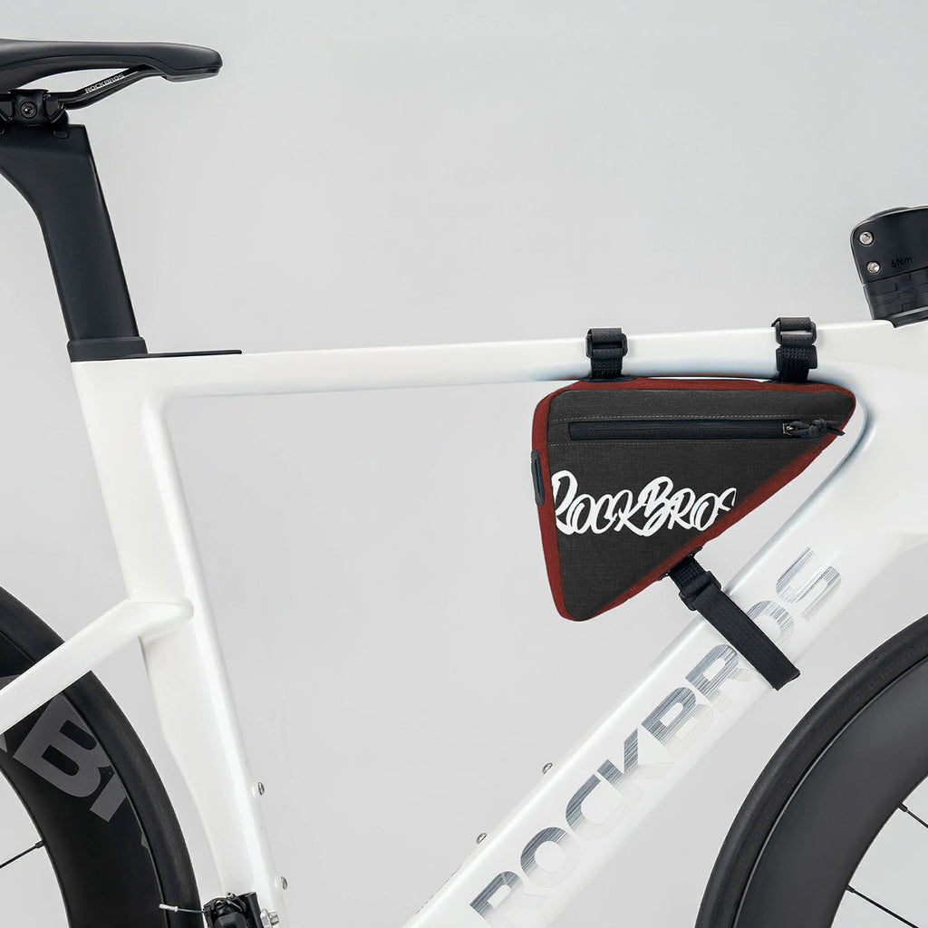 Rockbros G001 Flash Journey trikampio rėmo dviračio krepšys 0.8 l - Raudonas -- Bicycle Bags