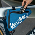 Rockbros G002 Flash Journey trikampis rėmo dviračio krepšys 1,4L - mėlynas -- Bicycle Bags
