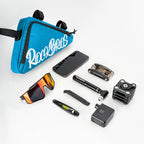 Rockbros G002 Flash Journey trikampis rėmo dviračio krepšys 1,4L - mėlynas -- Bicycle Bags