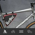 Rockbros G002 Flash Journey Trikampio rėmo dviračio krepšys 1.4L - Raudonas -- Bicycle Bags