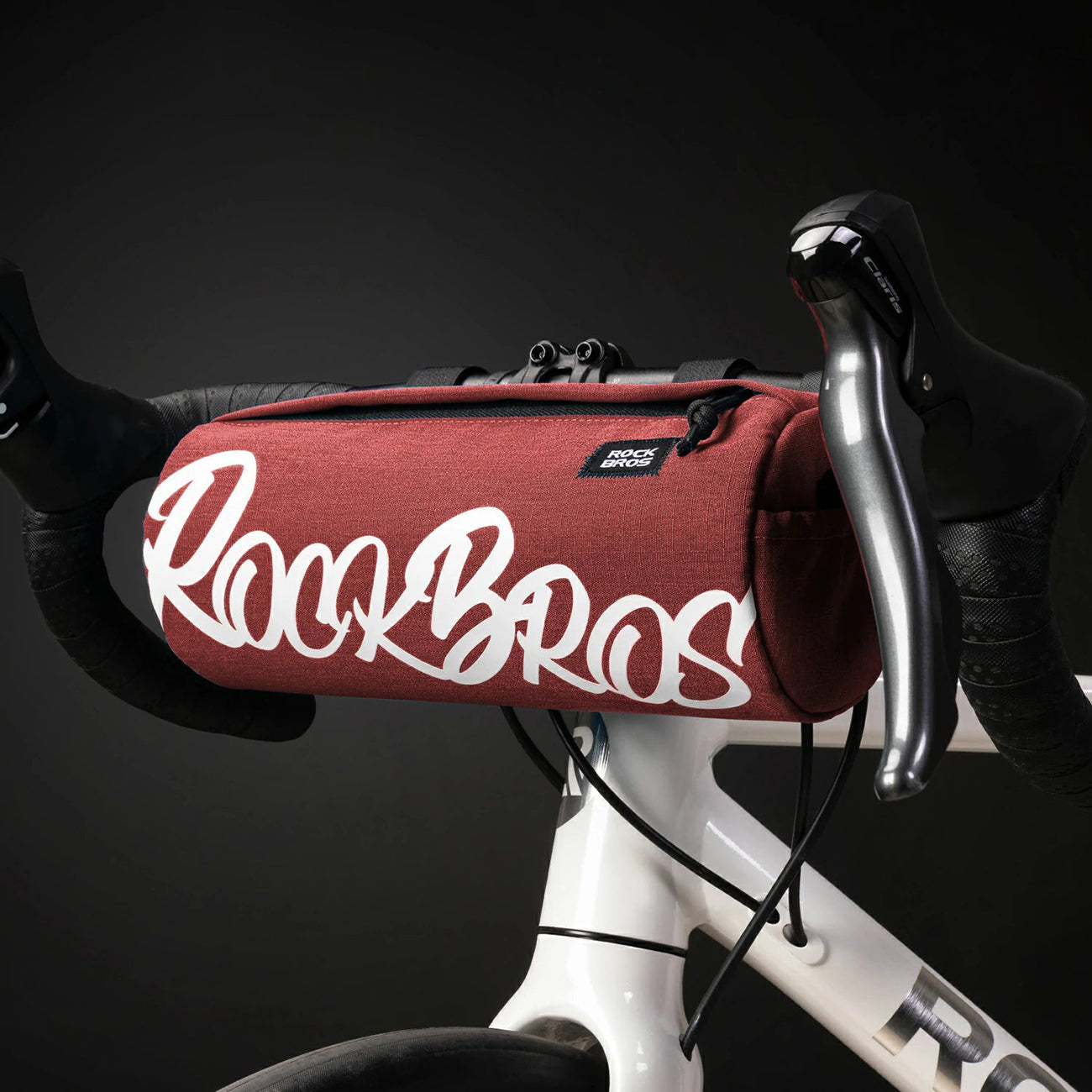 Rockbros G005 Flash Journey dviračio rankenų krepšys 2L - raudonas -- Bicycle Bags