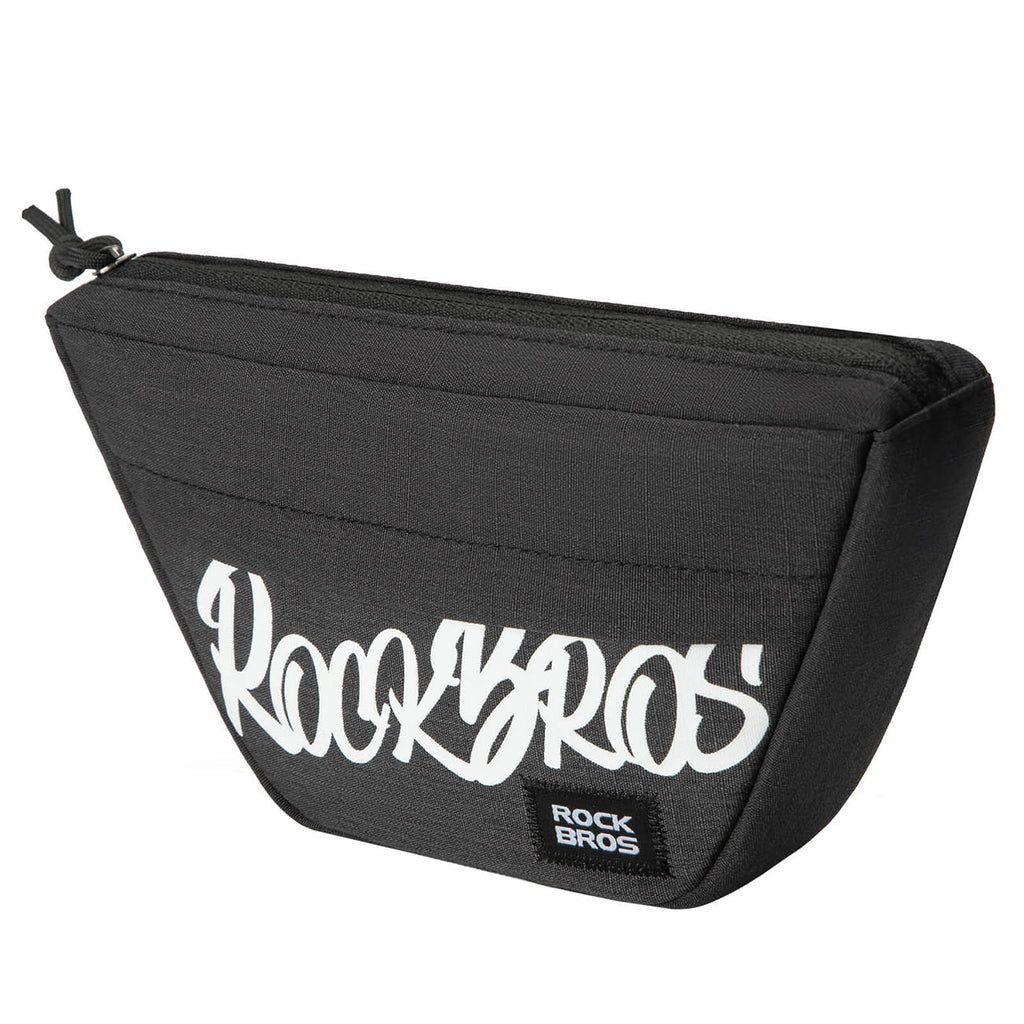 Rockbros G011 Flash Journey trapecinis vairo dviračio krepšys 0,7 l – juodas -- Bicycle Bags