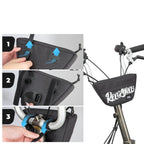 Rockbros G011 Flash Journey trapecinis vairo dviračio krepšys 0,7 l – juodas -- Bicycle Bags