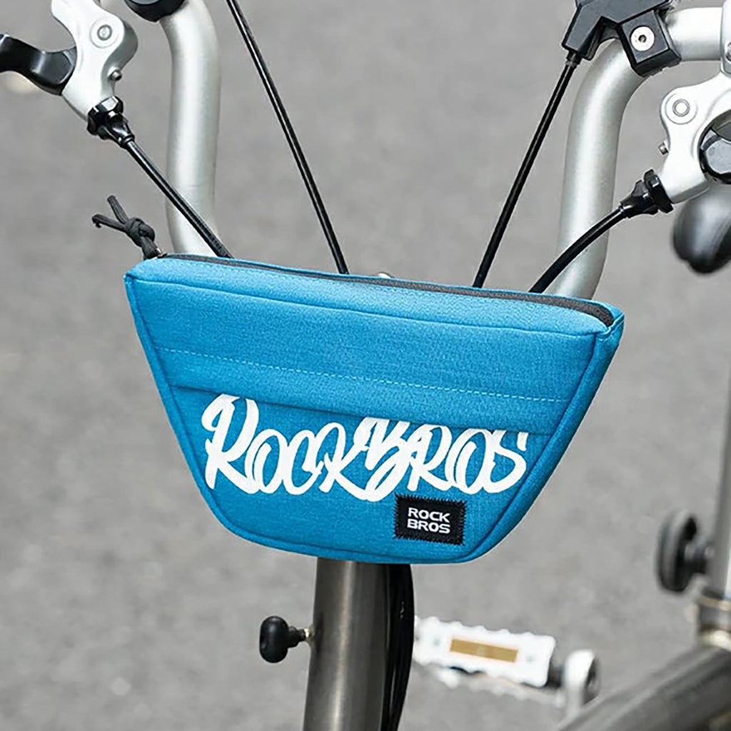 Rockbros G011 Flash Journey trapecinis dviračio rankenėlio krepšys 0.7 l - mėlynas -- Bicycle Bags