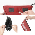 Rockbros G011 Flash Journey trapecinis vairo dviračio krepšys 0,7 l – raudonas -- Bicycle Bags