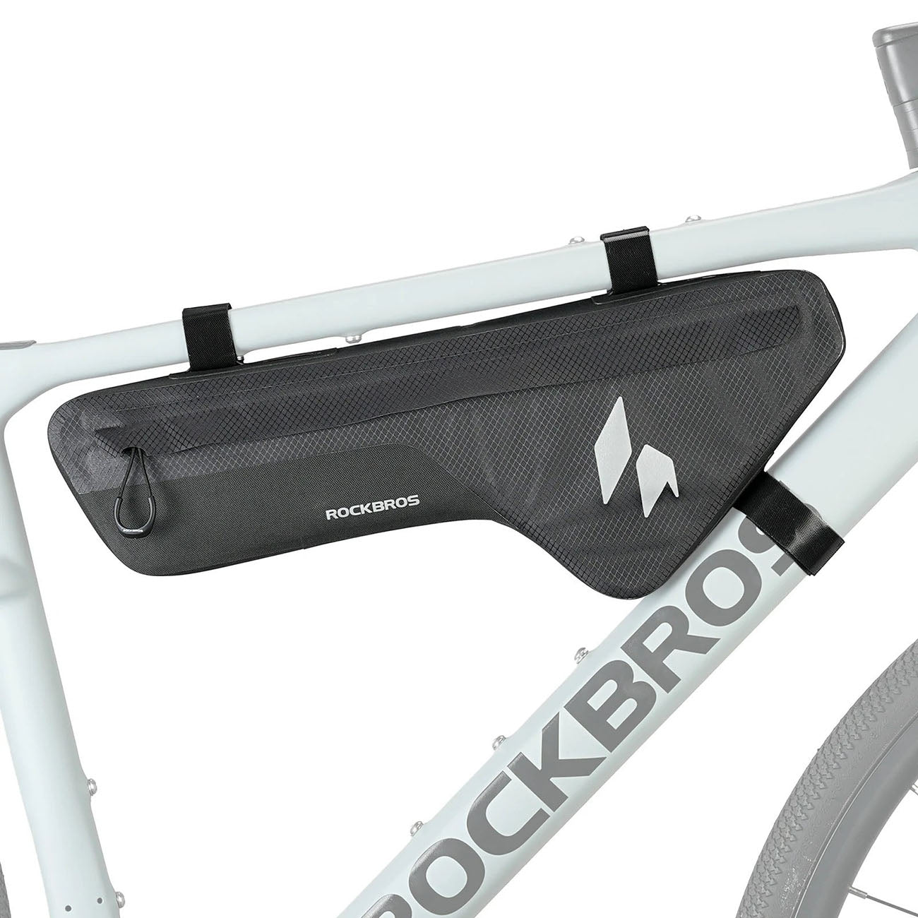 Rockbros AS-152 žemutinio vamzdžio dviračio krepšys nepralaidus vandeniui 1,9L - juodas -- Bicycle Bags