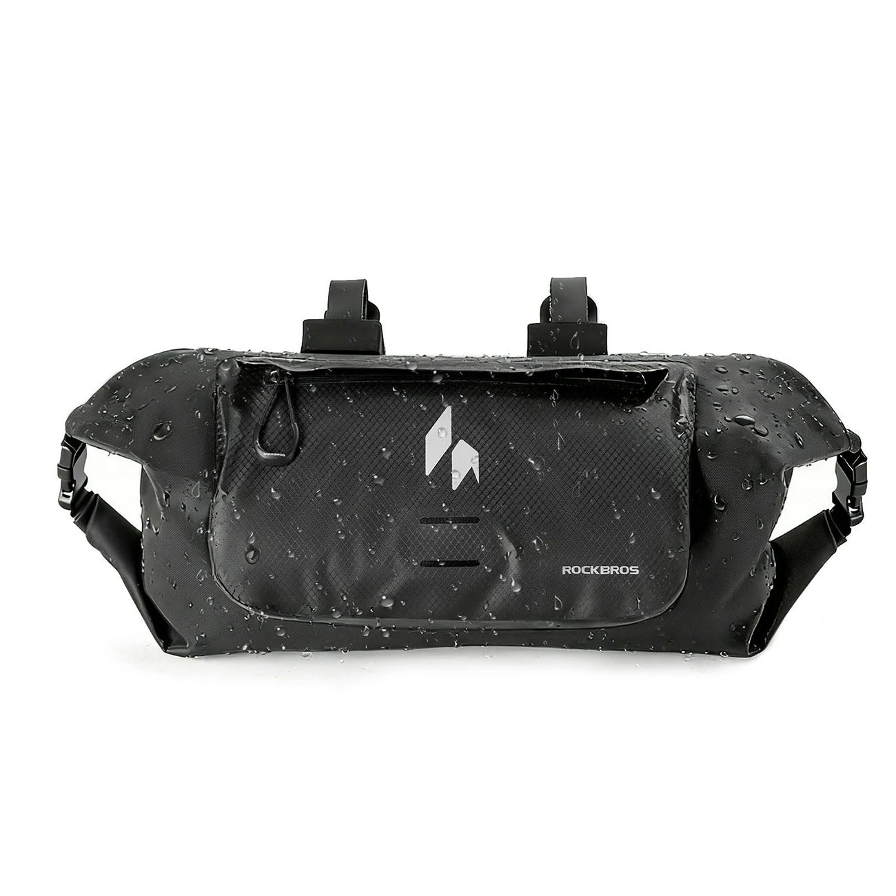Rockbros AS-154 nepralaidus vandeniui vairo dviračio krepšys 8L - juodas -- Bicycle Bags