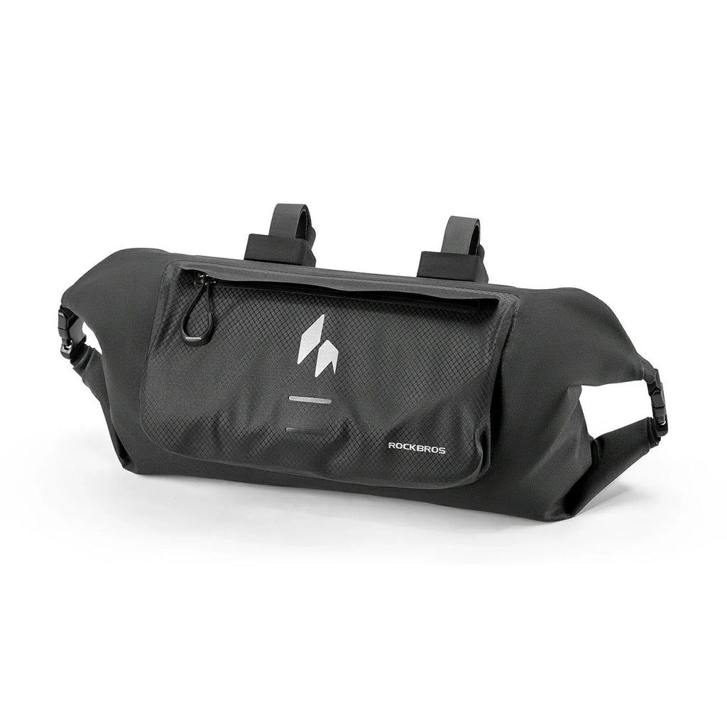 Rockbros AS-154 nepralaidus vandeniui vairo dviračio krepšys 8L - juodas -- Bicycle Bags