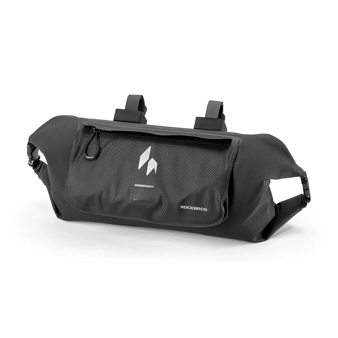 Rockbros AS-154 nepralaidus vandeniui vairo dviračio krepšys 8L - juodas -- Bicycle Bags