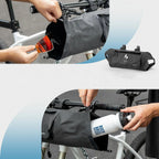 Rockbros AS-154 nepralaidus vandeniui vairo dviračio krepšys 8L - juodas -- Bicycle Bags