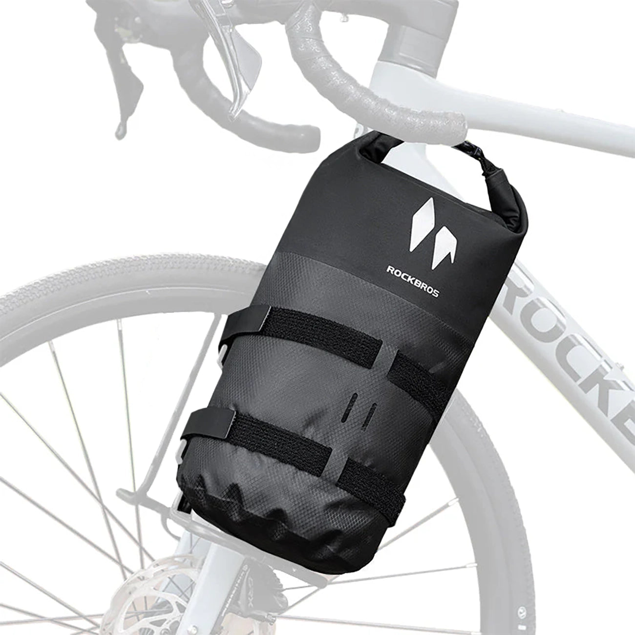 Rockbros AS-156 RideMate 7l šakos krepšys vandeniui atsparus - Juodas -- Bicycle Bags