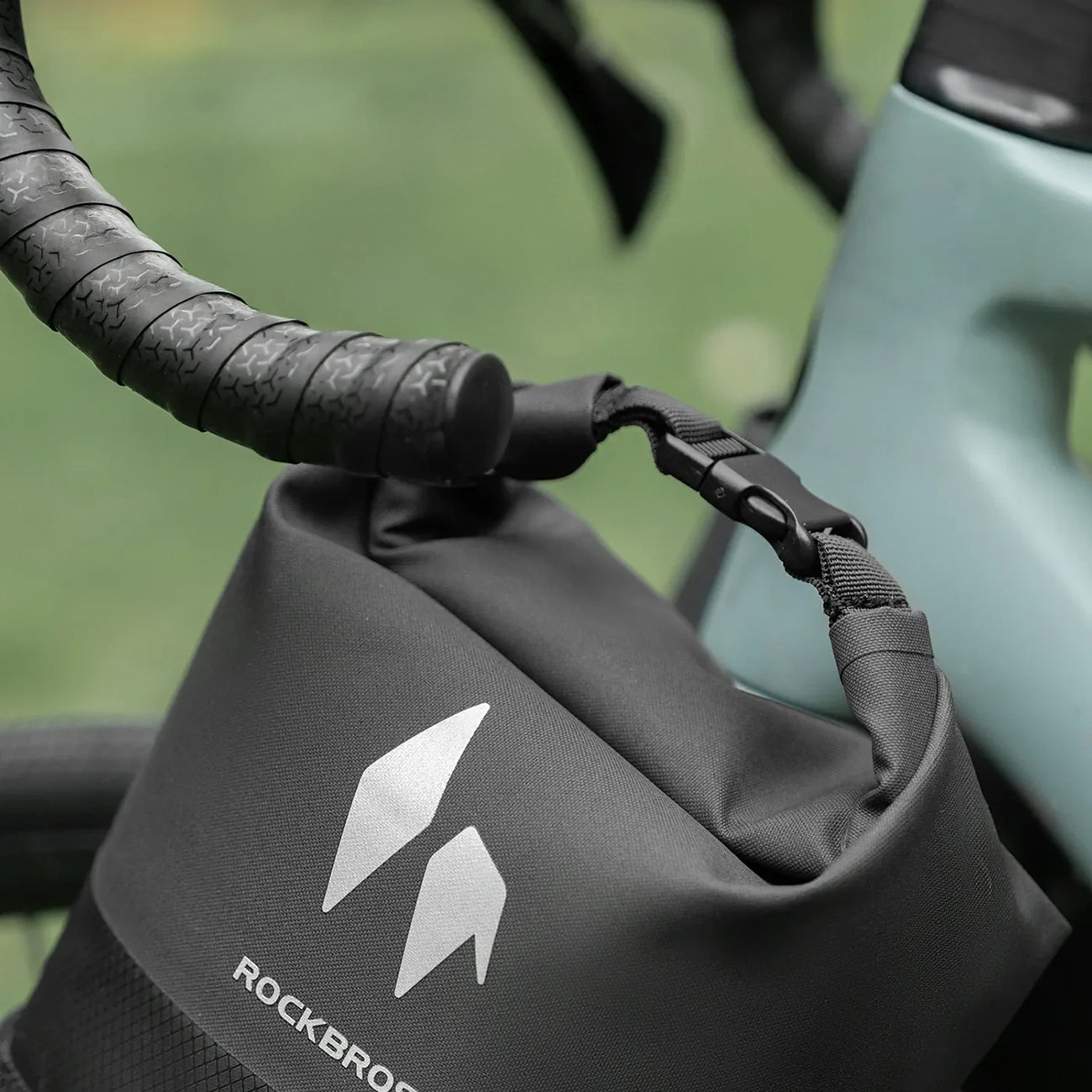Rockbros AS-156 RideMate 7l šakos krepšys vandeniui atsparus - Juodas -- Bicycle Bags